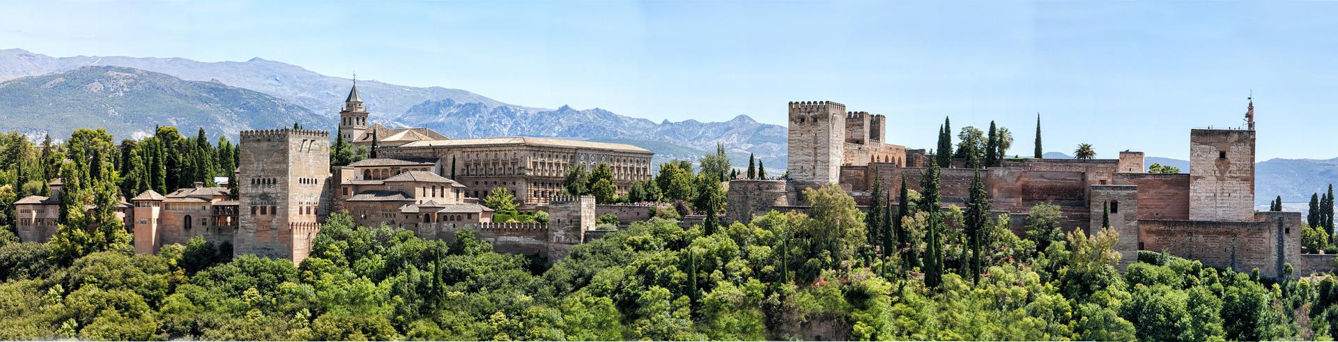 Le palais de alhambra en Andalousie en Espagne